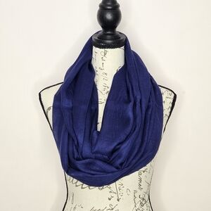 Threads 4 Thought Deep Blue Sheer Infinity Scarf One Size